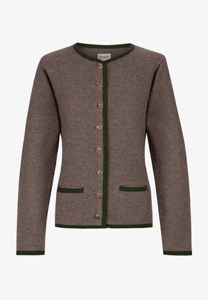 Stockerpoint CARO - Cardigan - trüffel-moosgrün