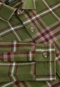 Next Vapaa-ajan kauluspaita - green check