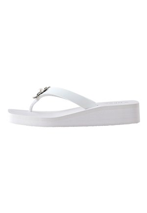 Next, REGULAR FIT - HARDWARE TRIM WEDGE - Sandales tongs - white