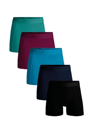 5-PACK SOLID - Boxershort - black blue red green