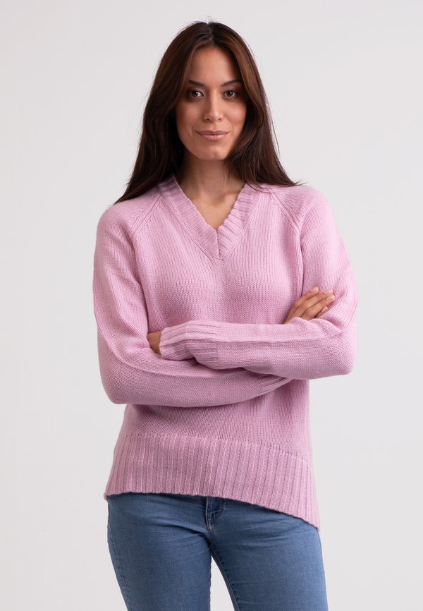Strickpullover - rosa