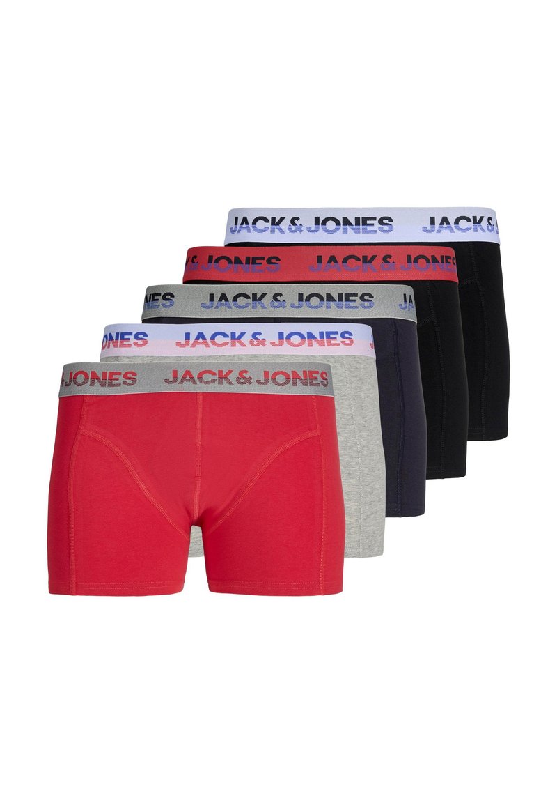 Jack & Jones JACRON SOLID TRUNKS 5 PACK - Boxershort - lapis blue/asphalt/sky captain/aruba blue/magical forest/blauw