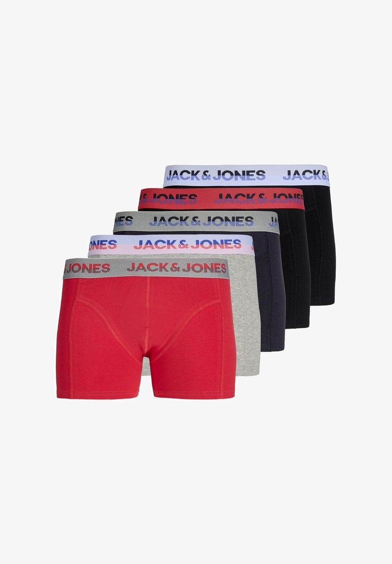 Jack & Jones JACRON SOLID TRUNKS 5 PACK - Boxershort - lapis blue/asphalt/sky captain/aruba blue/magical forest/blauw Jack & Jones JACRON SOLID TRUNKS 5 PACK - Boxershort - lapis blue/asphalt/sky captain/aruba blue/magical forest/blauw