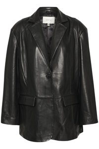Gestuz BLAKELY - Veste en cuir - black