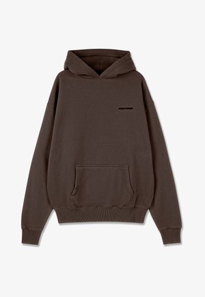 Pegador LOGO - Kapuzenpullover - washed walnut brown black