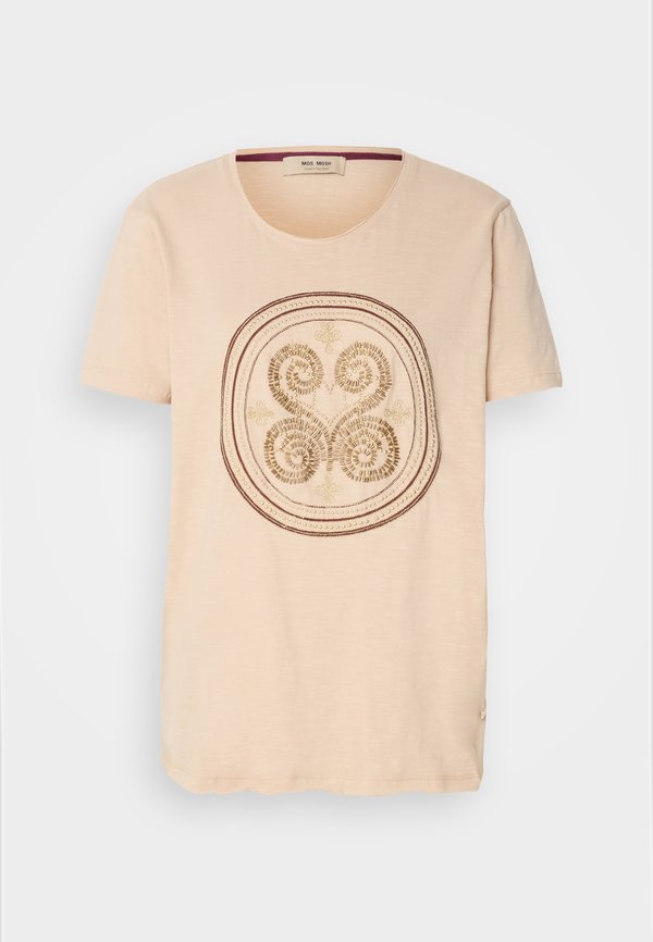 EMBROIDERY TEE - Print T-shirt - sesame2