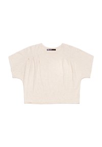 FLUIDA BOXY - T-shirt basic - marfil