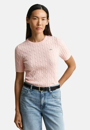 STRETCH CABLE - T-shirt con stampa - apricot pink