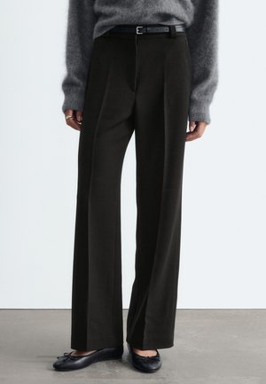 & OTHER STORIES, WIDE PRESS-CREASE - Pantalon classique - black
