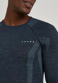 FALKE LANGARMSHIRT WOOL-TECH - Maglietta intima - space blue