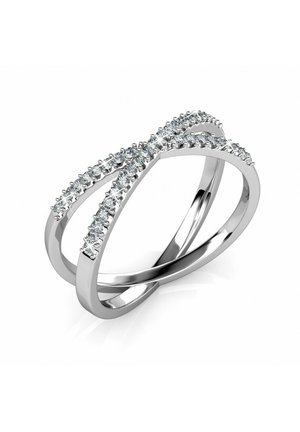 Ring - argenté couleur / cristal