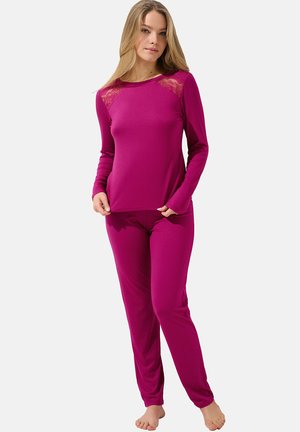 MANCHES LONGUES EVELYN - Pyjama - magenta