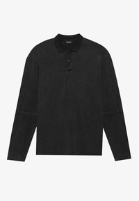 UNISEX POLO SHIRT DOUBLE SLEEVE - Polokošeľa - washed black