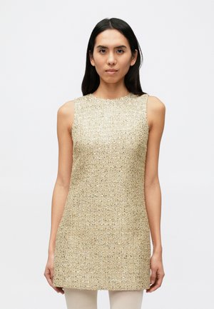 CADE SHIFT MINI DRESS - Rochie de zi - gold-coloured