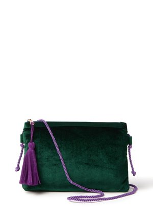 SHOULDER - Schoudertas - green/purple