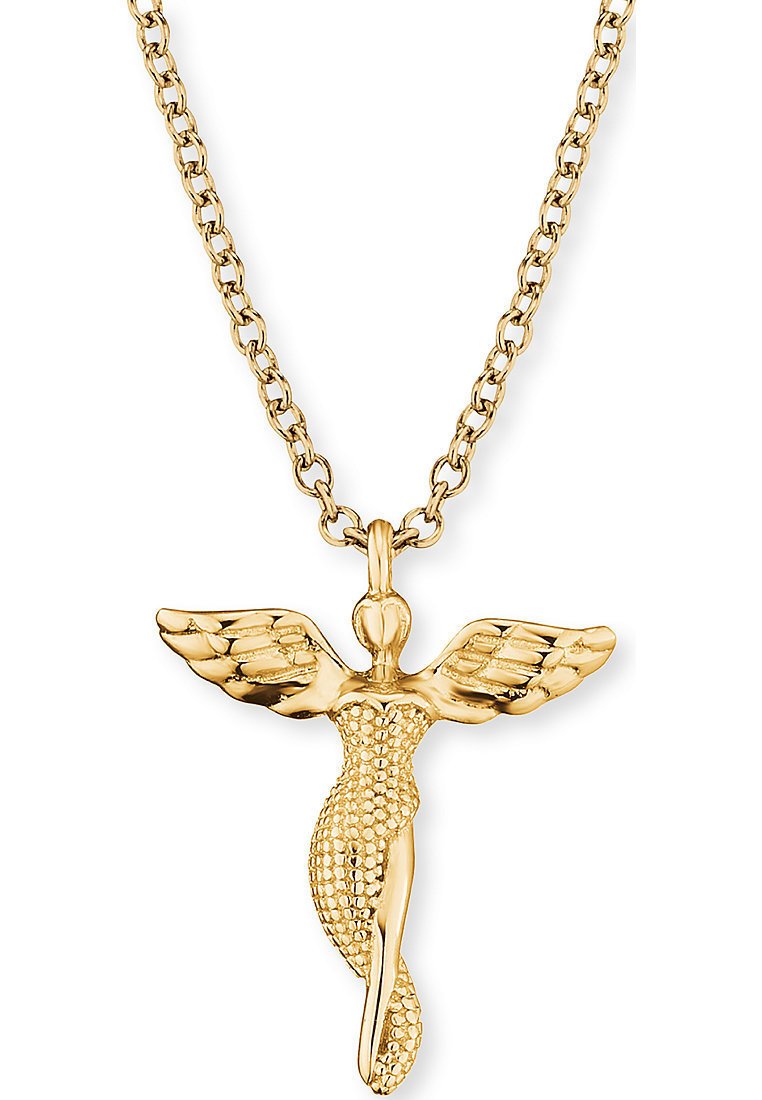 Engelsrufer ENGELSRUFER DAMEN-KETTE KETTE ENGEL 925ER SILBER - Halsband - gold-coloured
