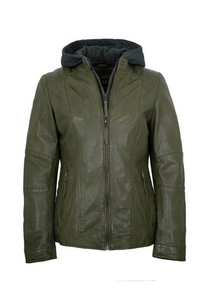 Lederjacken24 IRIS - Lederjacke - olive