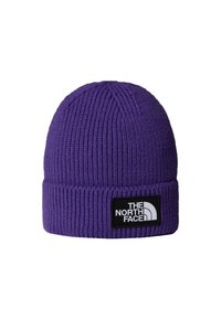 LOGO BOX CUFFED BEANIE UNISEX - Huer - peak purple
