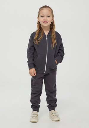 Terranova ZIP A TINTA UNITA - Felpa con zip - antracite