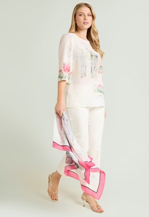 Luisa Viola, BLUSA STAMPATA - Bluse - beige