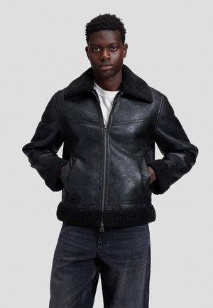 Lee, AVIATOR JACKET - Яке от изкуствена кожа - black