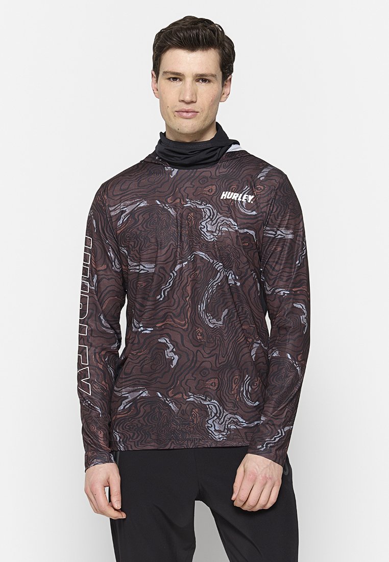 hurley Longsleeve donkerbruin