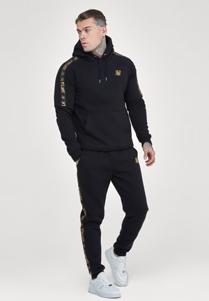HOODIE AND JOGGER TAPED SET - Tepláková souprava - black