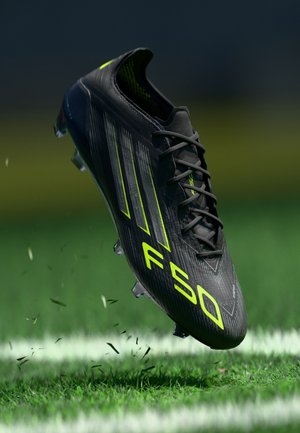 adidas Performance F50 ELITE FG - Firm-ground football boots - core black/iron metallic/lucid lemon