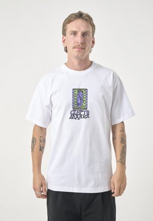 Cleptomanicx, T-SHIRT HELLO - Print T-shirt - white