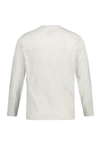Langærmet skjorte i lys grå, lavet af blødt stof med en glat overflade. Har en rund halsudskæring og et minimalistisk design uden synlige logoer.