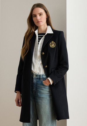 Lauren Ralph Lauren CREST PATCH WOOL BLEND COAT - Palton clasic - black