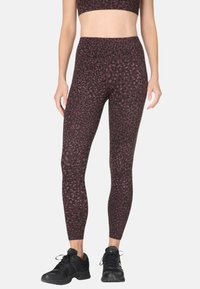 Niet geselecteerd, brown leopard dot print