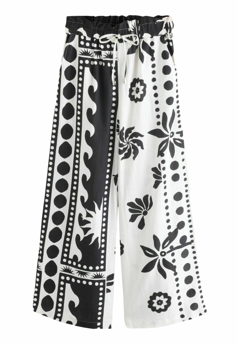 Next WIDE LEG WITH - Bukser - monochrome