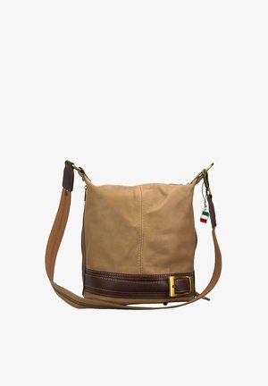DrachenLeder, Umhängetasche - braun taupe