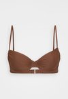 RUCHED UNDERWIRE - Bikiniyläosa - brown