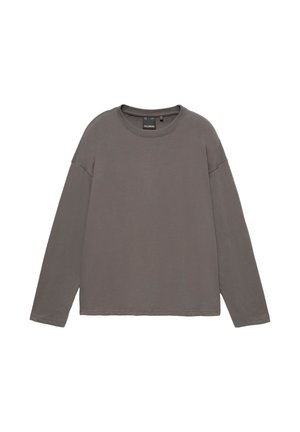 PULL&BEAR, RELAXED FIT HEAVY WEIGHT - LONG-SLEEVED T-SHIRT - T-shirt à manches longues - dark grey