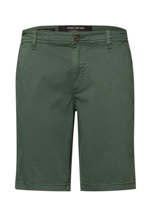 Street One MEN, CHINO SHORTS IN A REGULAR FIT WITH ELASTIC HEM - Shorts - smoke green