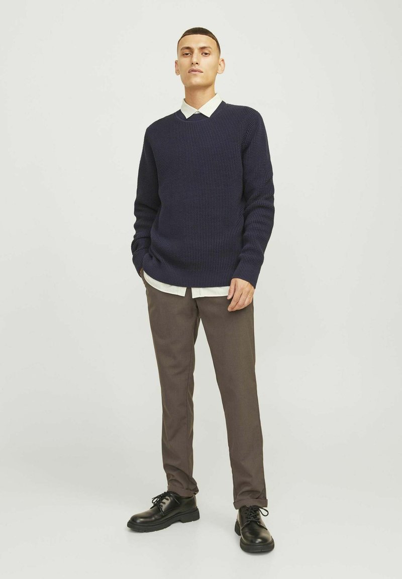 989Zé ENZO slim chino broek voor heren EZ348 ZWART 40W / 32L