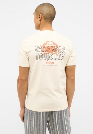Mustang Print T-shirt - weiß