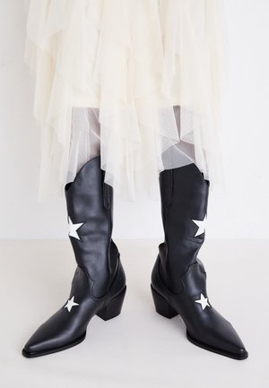 Bottes de cowboy / motard - black