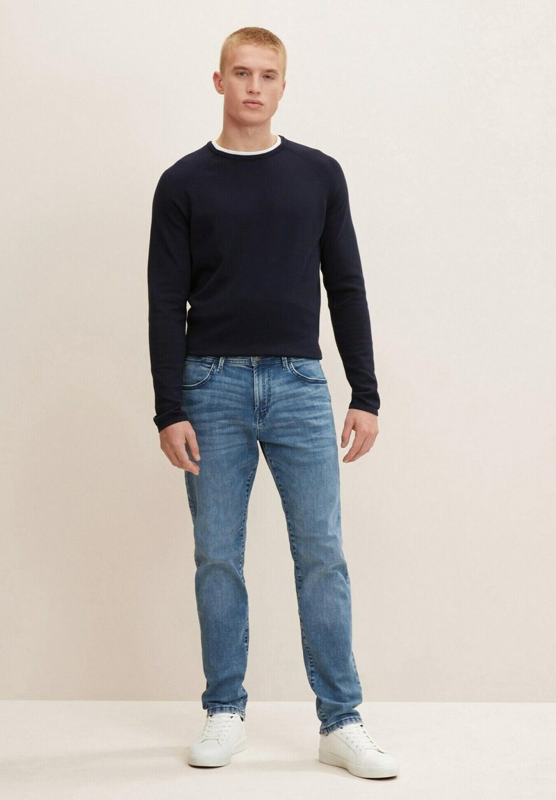 TOM TAILOR TTJOSH Slim - Traperice uskog kroja -  blue denim