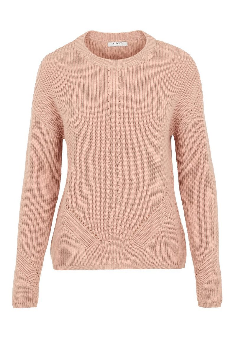 Damen Strickjacken | Pieces PCKARIE O NECK Strickpullover misty rose/rosa - FB15281 Damen Strickjacken | Pieces PCKARIE O NECK Strickpullover misty rose/rosa - FB15281