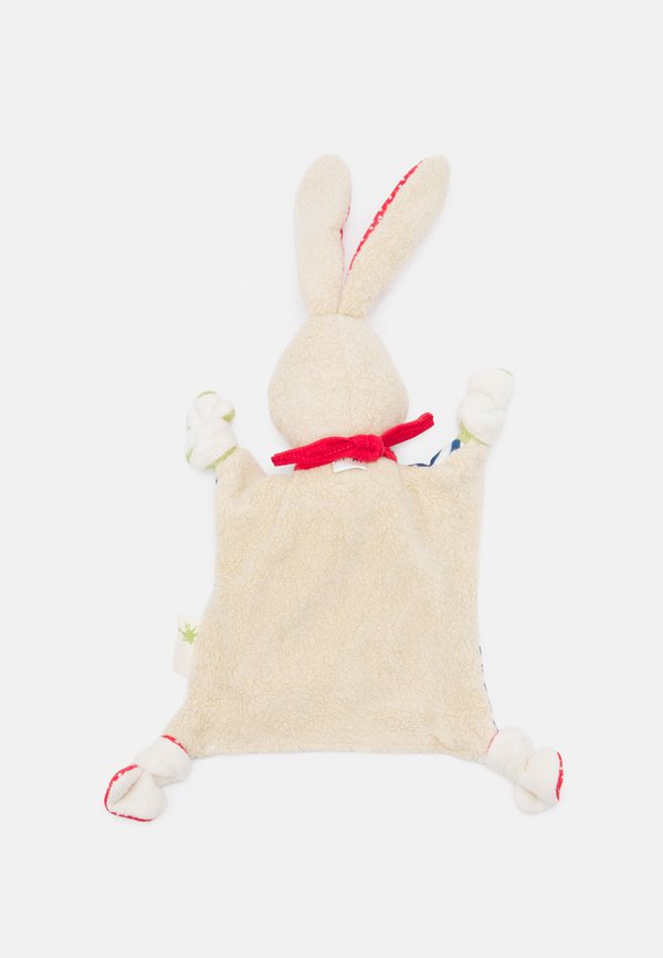 HASE MIT KLEELATT – Kuscheltuch – blau