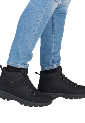 Rieker Bottines à lacets - schwarz