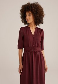 WE Fashion Abito a camicia - burgundy red