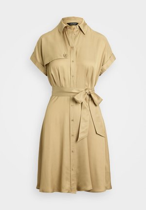 Lauren Ralph Lauren Belted Twill Short Sleeve Shirtdress - Abito a camicia - camel
