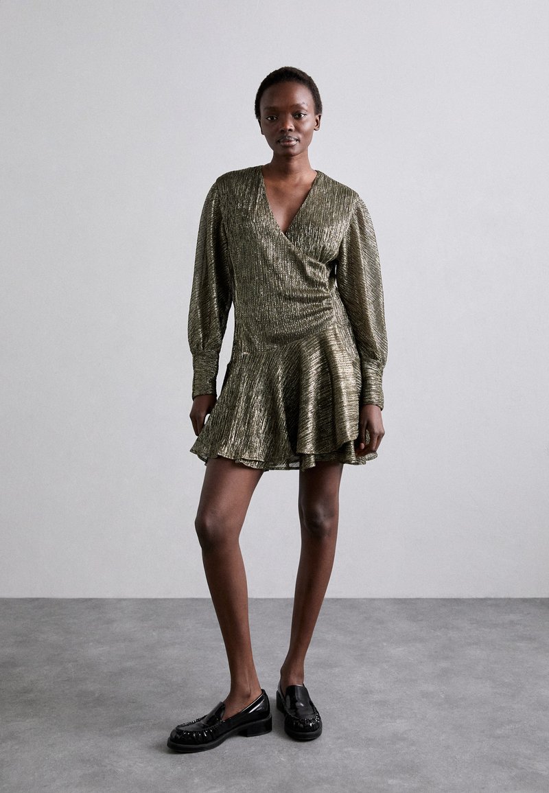 long gold slip dress Juniper Lace Trim Satin Midi Slip Dress • Shop American Threads Online Yellow / L main image 0