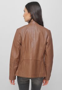 JCC Veste en cuir - cognac