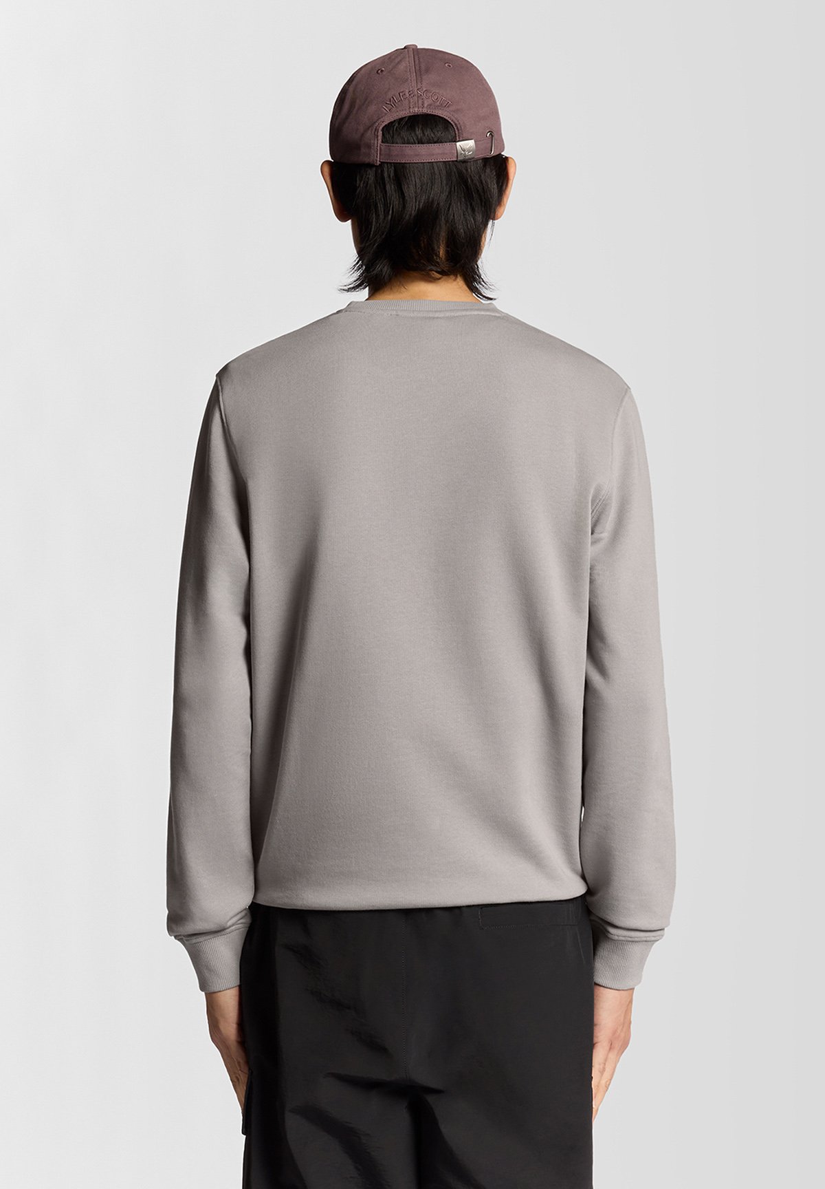 Felpa Con Collo Uomo Grigio Chiaro - Maglia A Maniche Lunghe Taglia 5XL Plus