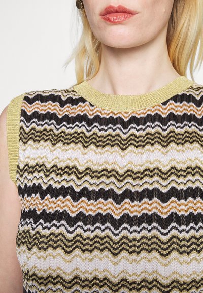 Missoni DRESS - Koktélruha / Partiruha - black/white/gold-coloured